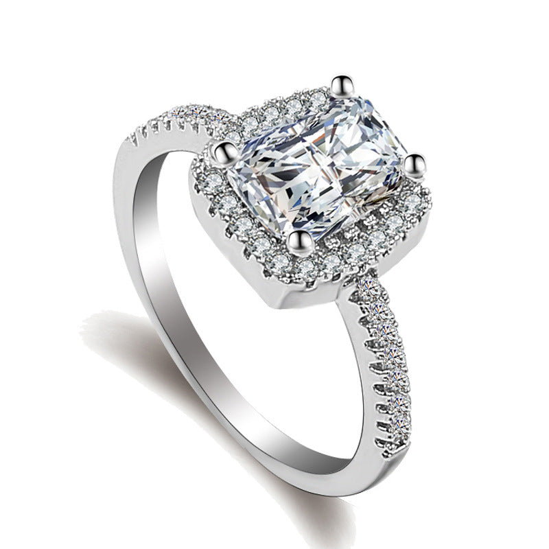 White diamond ring