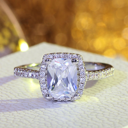 White diamond ring