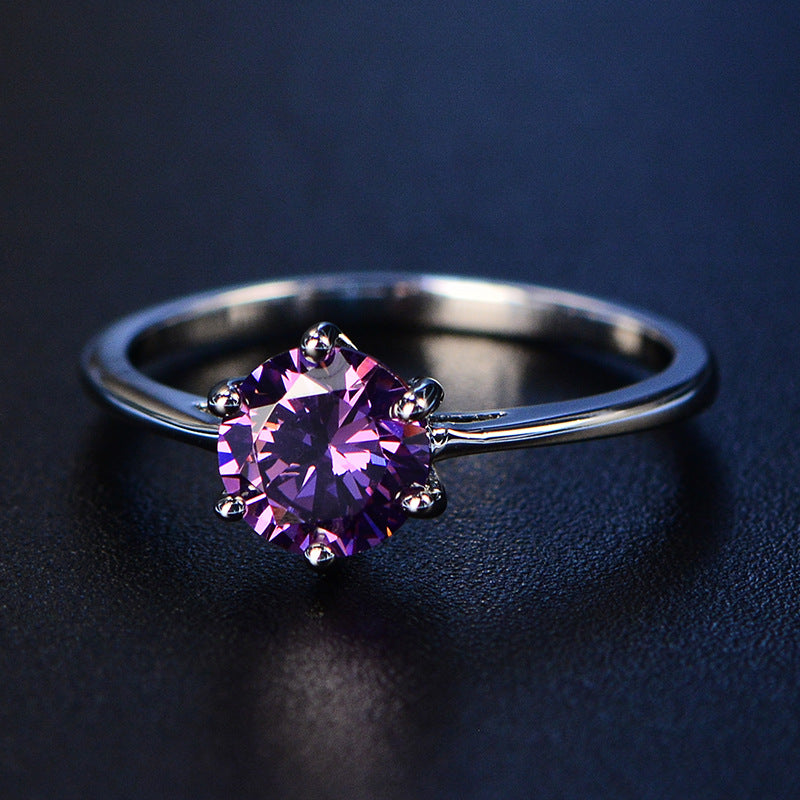 Purple diamond Ring