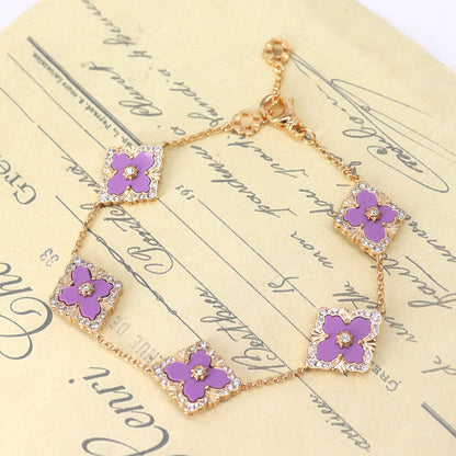 Diamond Clover Bracelet