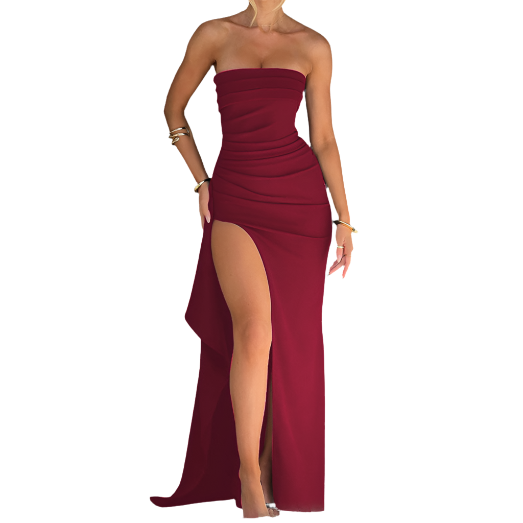 Strapless Split Dress