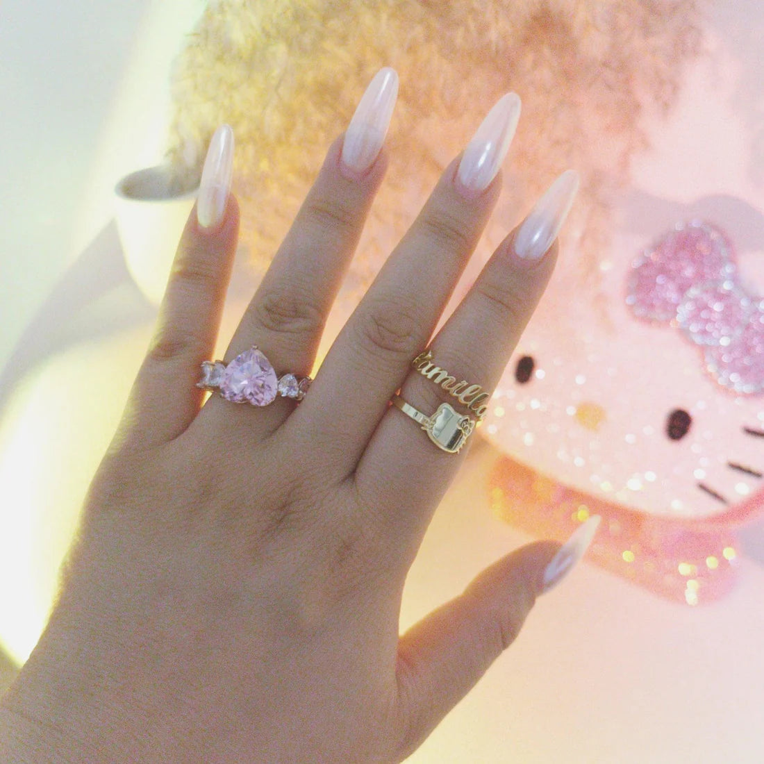 Customised Hello Kitty Ring