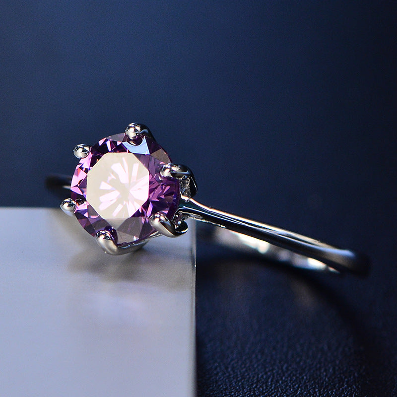 Purple diamond Ring